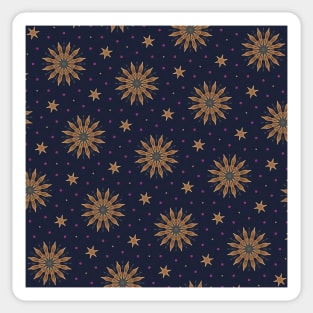 Galaxy Floral Pattern Sticker